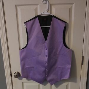 Lavender Button-Up Vest